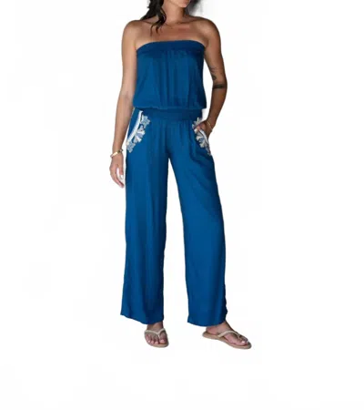 Skemo Coral Reef Jumpsuit In Indigo In Blue