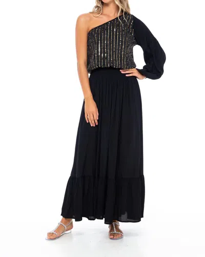 Skemo Evening Margarita Long Dress In Black