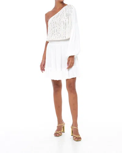 Skemo Evening Margarita Short Dress In White