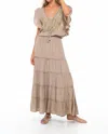 Skemo Evening Cesme Long Dress In Camel In Brown