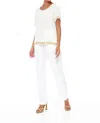 Skemo Evening Top In White In White
