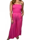 Skemo Java Comfortable Jumpsuit In Pink In Pink
