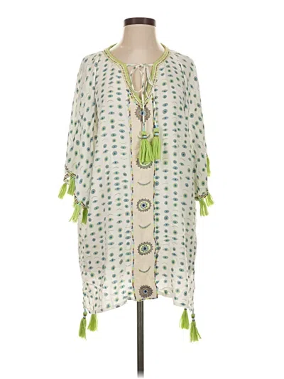 Pre-owned Skemo Kimono In Green