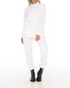 Skemo Loungewear Turtleneck Sweater In White In White