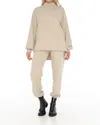 Skemo Loungewear Long Pocket Sweater In Camel In Brown