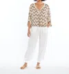 Skemo Miami Top In Brown And White In Multi