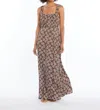 Skemo Palm Sicily Maxi Dress In Brown In Brown