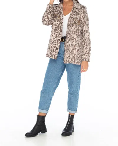 Skemo Rainforest Winter Jacket In Chocolate In Gold