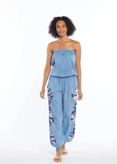Skemo Sunburst Jumper In Blue In Multi