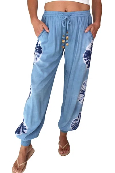 Skemo Sunburst Pant In Indigo In Multi