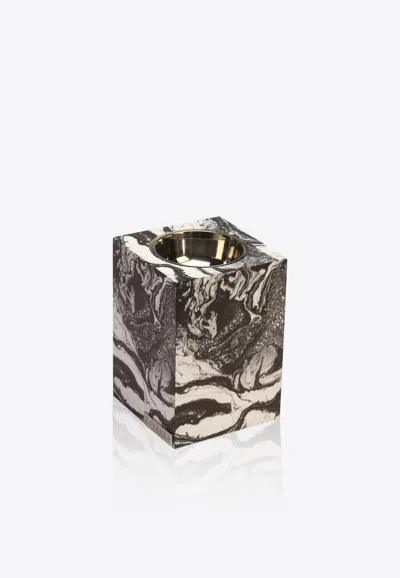 Sketch Marble-wooden Mubkhar In Black
