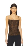 Sketch-y Top Blind Date In Brown