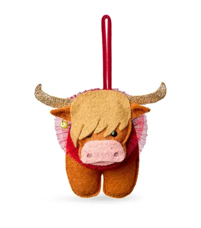 Sketch.switch.love Felt Highland Cow Tree Ornament