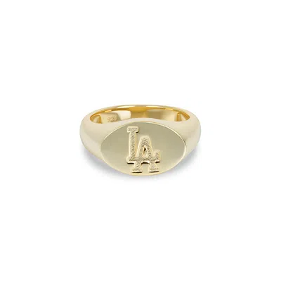 Skf La Dodgers Oval Signet Ring