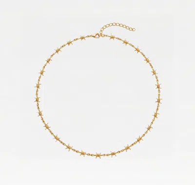 Skf The Barbwire Necklace In Gold