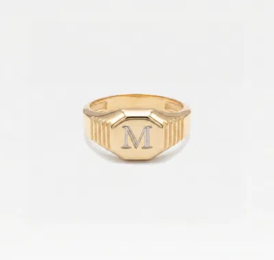 Skf The Block Ridge Signet Ring