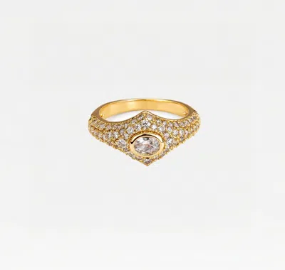 Skf The Clara Pinky Ring In Green