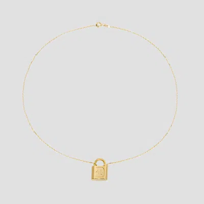 Skf The Embossed Old English Lock Necklace