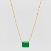 Skf The Green Solitaire Emerald Necklace