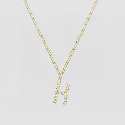 Skf The Iced Out Reda Letter Necklace