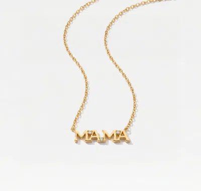 Skf The Mama Block Necklace In Gold