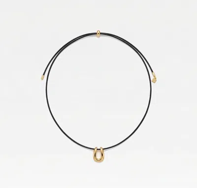 Skf The Mini Amaline Cord Necklace In Black