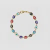Skf The Multi Color Evil Eye Link Bracelet