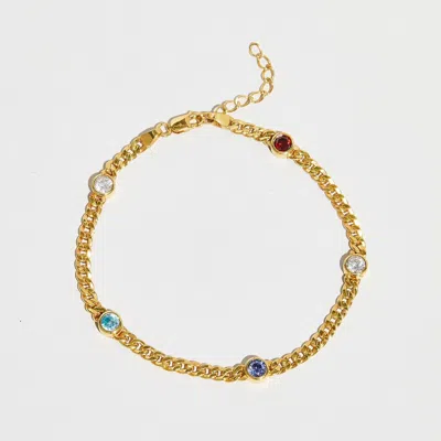 Skf The Multi Gem Curb Link Bracelet