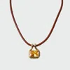 Skf The Naia Citrine Pendant Necklace