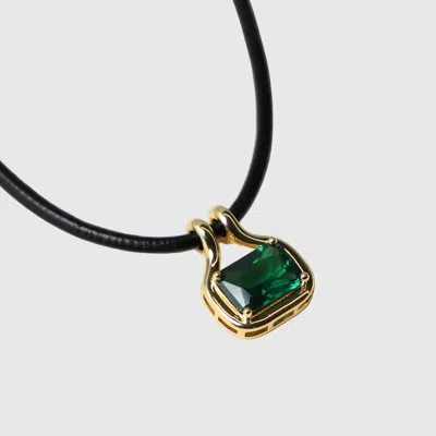 Skf The Naia Emerald Pendant Necklace