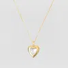 Skf The Pearl Heart Photo Locket