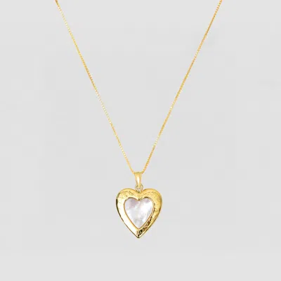 Skf The Pearl Heart Photo Locket