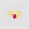 Skf The Ruby Juna Tiny Oval Ring