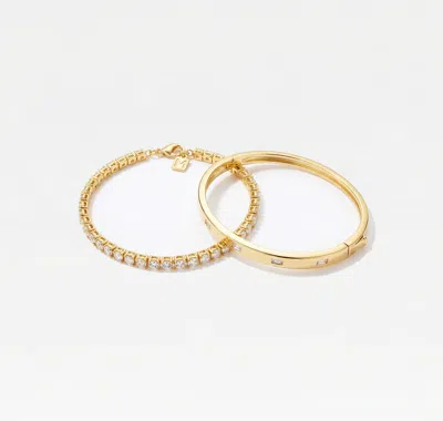 Skf The Tennis Cuff Bracelet Set In Green