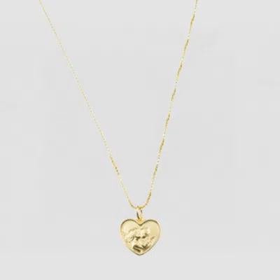 Skf The Tiny Angel Heart Pendant Necklace