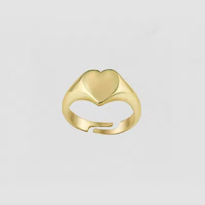 Skf The Tiny Heart Pinky Signet Ring