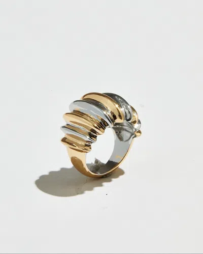 Skf The Two Tone Crescent Ring