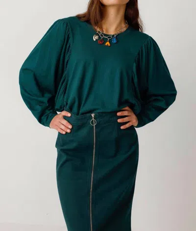 Skfk Agurne Top In Dark Green