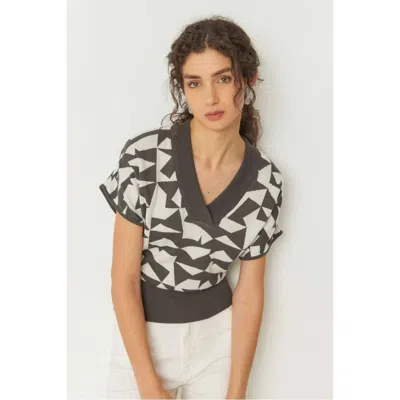 Skfk Garazi Sweater In Charcoal In White