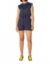 Skfk Irati Short Sleeveless Jumpsuit In Navy Violet In Blue