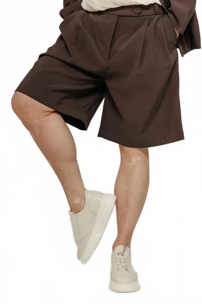 Skfk Laida Bermuda Shorts In Dark Khaki In Brown