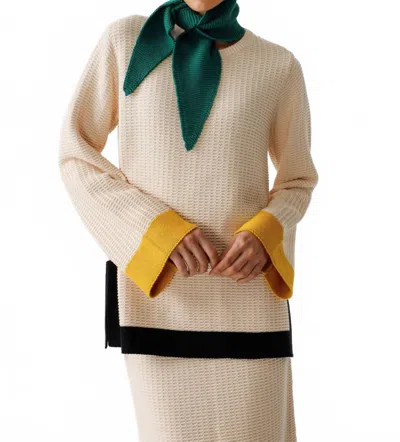 Skfk Lihuri Long Sleeve Sweater In Multi/cream In Neutral