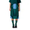 Skfk Ea Geometric Print Midi Dress In Multi In Multi