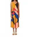 Skfk Martina Midi Dress In Patches In Multi