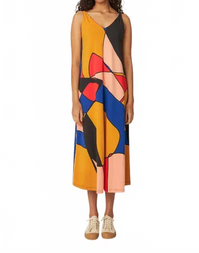 Skfk Martina Midi Dress In Patches In Multi