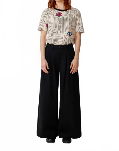 Skfk Nia Wide Leg Pants In Black