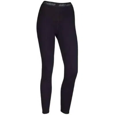 Ski-doo Women's Merino Wool 01 Base Layer Thermal Long Pants In Black