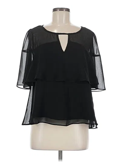 Pre-owned Skies Are Blue 3/4 Sleeve Blouse In Black