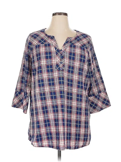 Pre-owned Skies Are Blue 3/4 Sleeve Blouse In Blue