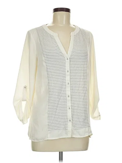 Pre-owned Skies Are Blue 3/4 Sleeve Blouse In Ivory
